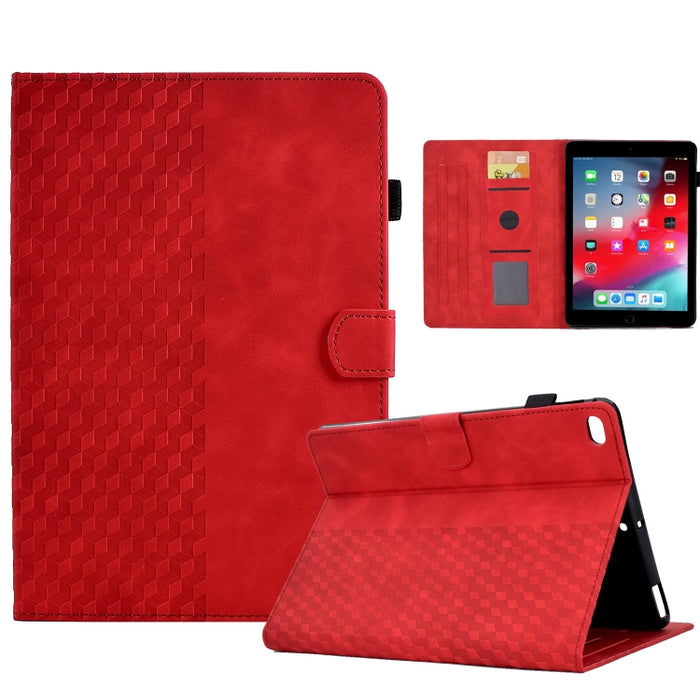 Para iPad 9.7 2017/2018 / Air / Air 2 Funda para tableta inteligente de cuero con relieve de rombos