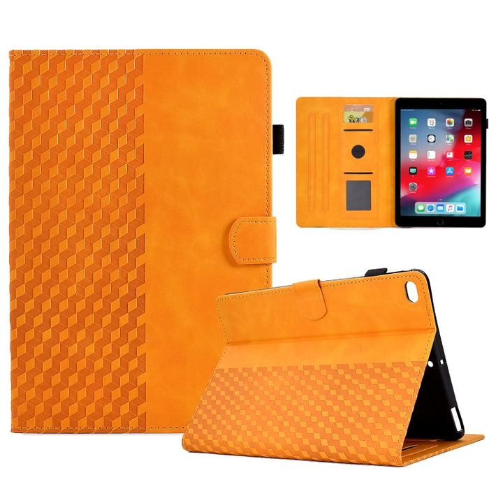 Para iPad 9.7 2017/2018 / Air / Air 2 Funda para tableta inteligente de cuero con relieve de rombos