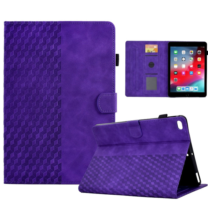 Para iPad 9.7 2017/2018 / Air / Air 2 Funda para tableta inteligente de cuero con relieve de rombos