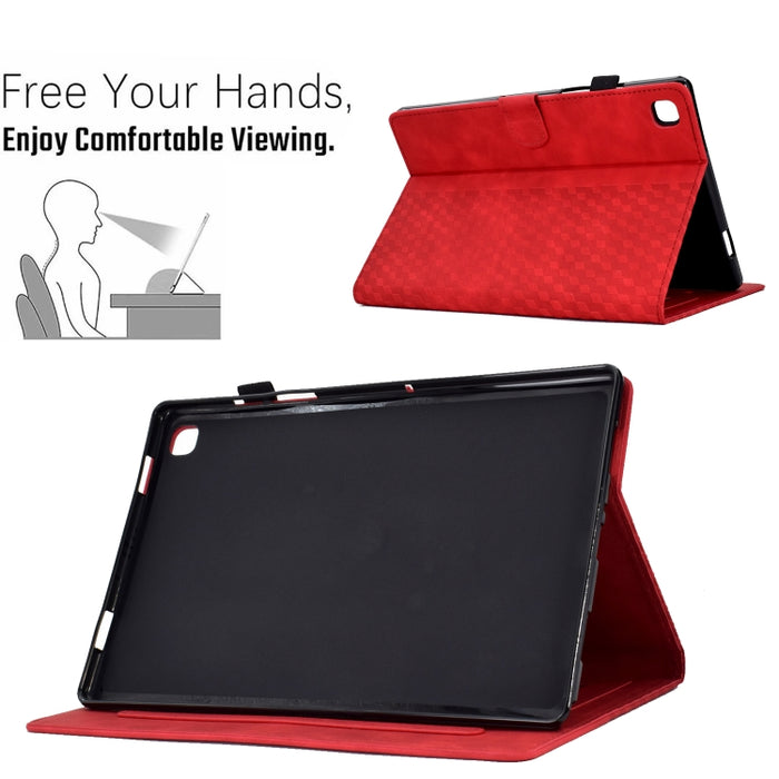Para iPad 10.2 2019/2020 / Air 10.5 2019 Funda para tableta inteligente de cuero con relieve de rombos