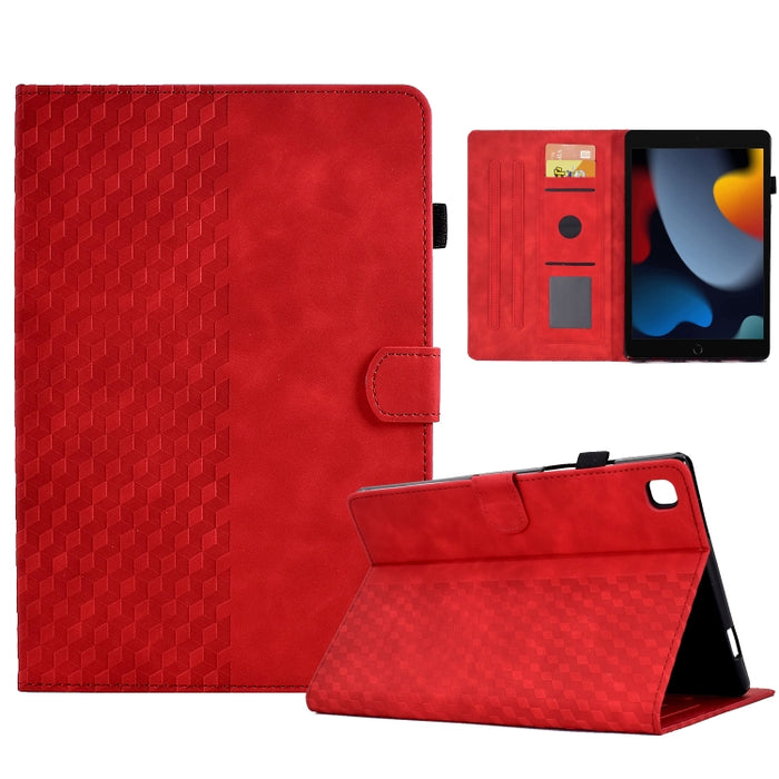 Para iPad 10.2 2019/2020 / Air 10.5 2019 Funda para tableta inteligente de cuero con relieve de rombos