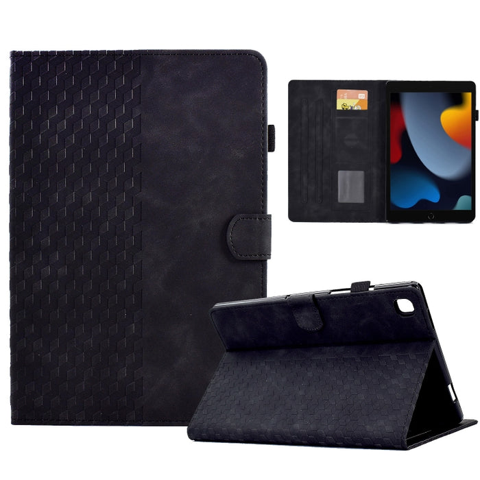 Para iPad 10.2 2019/2020 / Air 10.5 2019 Funda para tableta inteligente de cuero con relieve de rombos