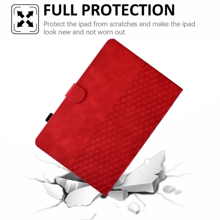 Para iPad Pro 11 2018/2020/2021 Funda para tableta inteligente de cuero con relieve de rombos