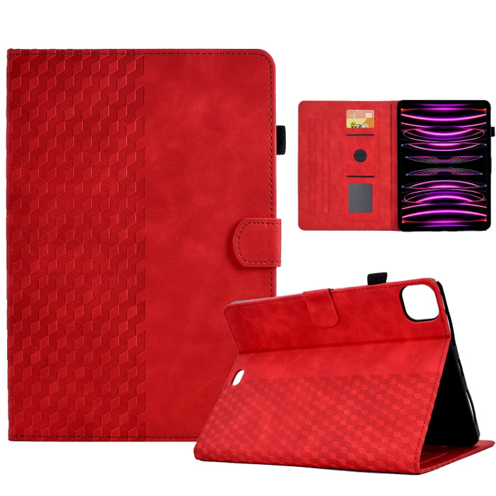 Para iPad Pro 11 2018/2020/2021 Funda para tableta inteligente de cuero con relieve de rombos