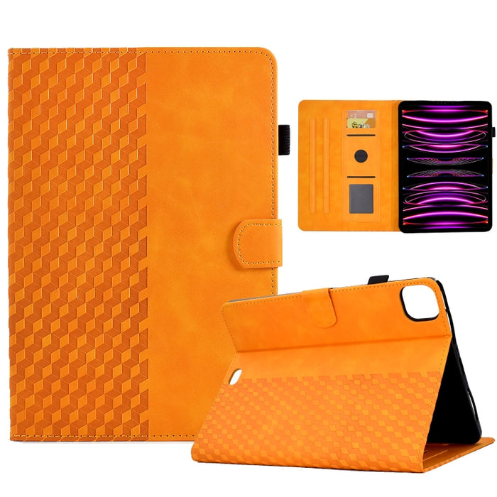 Para iPad Pro 11 2018/2020/2021 Funda para tableta inteligente de cuero con relieve de rombos