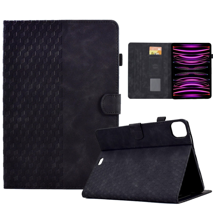 Para iPad Pro 11 2018/2020/2021 Funda para tableta inteligente de cuero con relieve de rombos