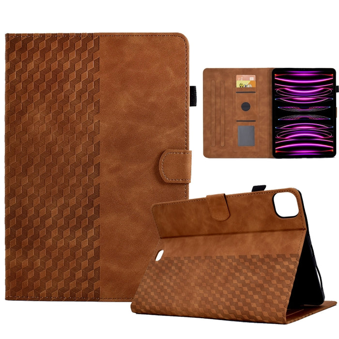 Para iPad Pro 11 2018/2020/2021 Funda para tableta inteligente de cuero con relieve de rombos