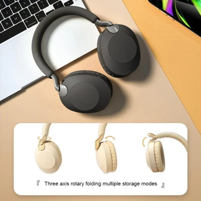 B2 Auriculares inalámbricos Bluetooth 5.1 plegables con reducción de ruido