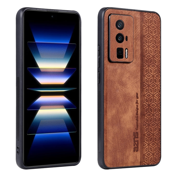 Estuche para teléfono con sensación de piel en relieve AZNS 3D, For Xiaomi Redmi K60 / K60 Pro