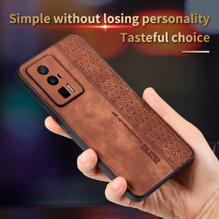Estuche para teléfono con sensación de piel en relieve AZNS 3D, For Xiaomi Redmi K60 / K60 Pro