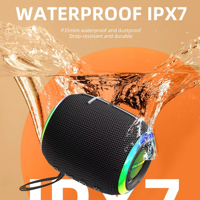 HOPESTAR P35 mini 10W Altavoz Bluetooth impermeable IPX7 para exteriores, P35 mini