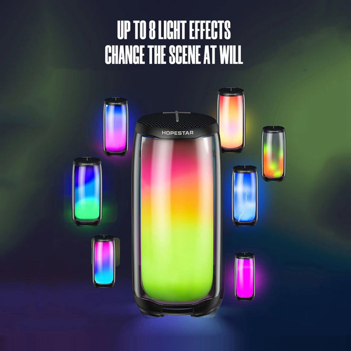 HOPESTAR P49 Tone Pulse RGB Light Altavoz Bluetooth a prueba de agua, P49(Black), P49(Grey), P49(Blue)