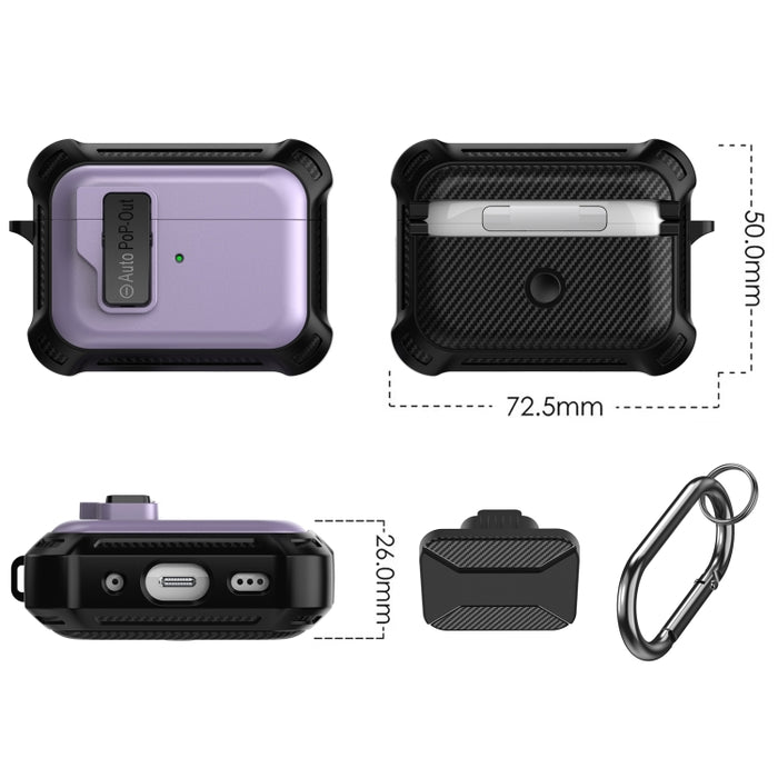 Estuche para auriculares inalámbricos Signal Flag con candado de seguridad, For AirPods Pro 2, For AirPods 3, For AirPods Pro, For AirPods 1 / 2