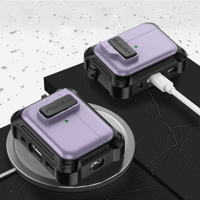 Estuche para auriculares inalámbricos Signal Flag con candado de seguridad, For AirPods Pro 2, For AirPods 3, For AirPods Pro, For AirPods 1 / 2