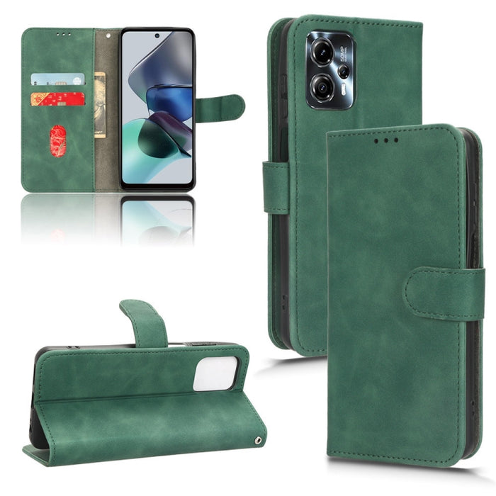 Estuche para teléfono de cuero con tapa magnética Skin Feel, For Xiaomi Poco X5 5G / Redmi Note 12 5G, For Motorola Moto G13 / G23 / G53, For Motorola Moto G73 5G, For UMIDIGI A13 Pro 5G, For ZTE Blade A32