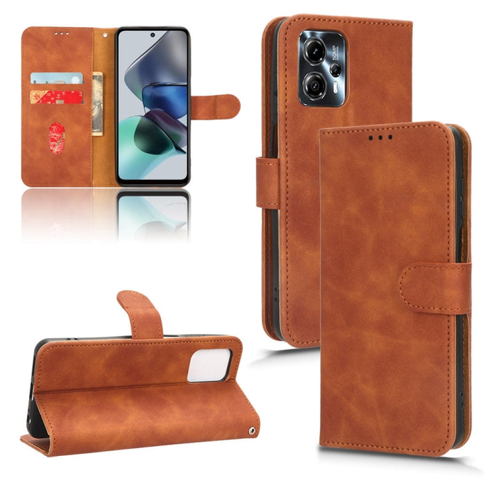 Estuche para teléfono de cuero con tapa magnética Skin Feel, For Xiaomi Poco X5 5G / Redmi Note 12 5G, For Motorola Moto G13 / G23 / G53, For Motorola Moto G73 5G, For UMIDIGI A13 Pro 5G, For ZTE Blade A32