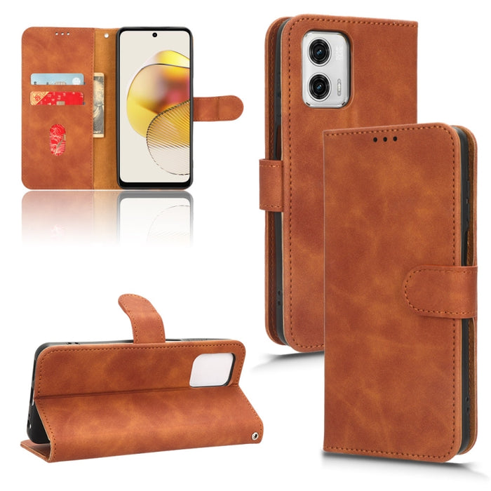 Estuche para teléfono de cuero con tapa magnética Skin Feel, For Xiaomi Poco X5 5G / Redmi Note 12 5G, For Motorola Moto G13 / G23 / G53, For Motorola Moto G73 5G, For UMIDIGI A13 Pro 5G, For ZTE Blade A32