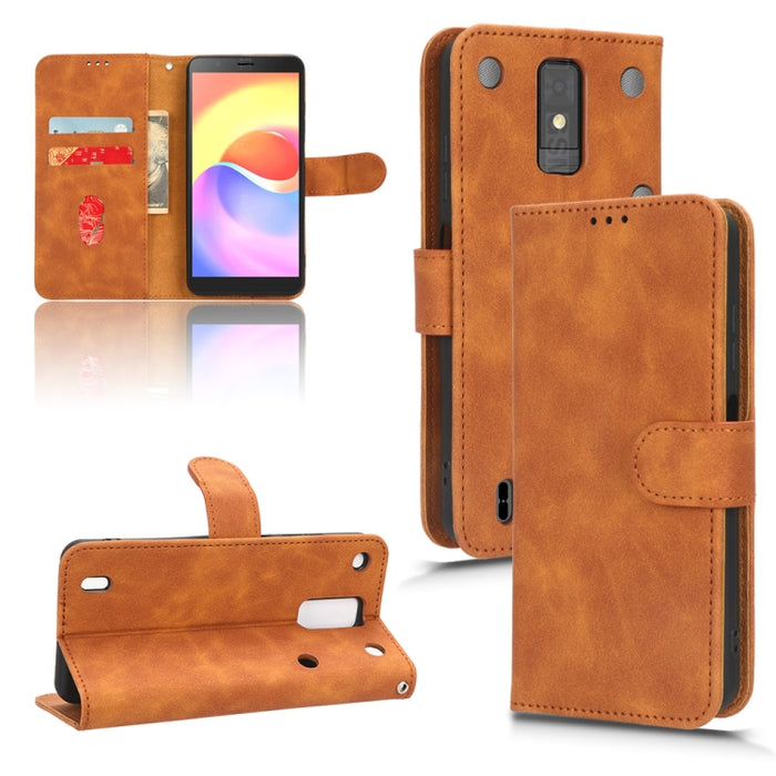 Estuche para teléfono de cuero con tapa magnética Skin Feel, For Xiaomi Poco X5 5G / Redmi Note 12 5G, For Motorola Moto G13 / G23 / G53, For Motorola Moto G73 5G, For UMIDIGI A13 Pro 5G, For ZTE Blade A32