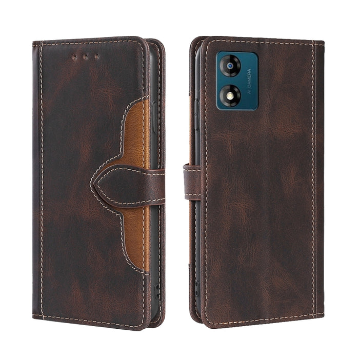 Estuche para teléfono de cuero con hebilla magnética y sensación de piel, For Motorola Moto E13 4G, For OPPO A17k, For OPPO Reno8 T 4G, For Xiaomi Poco X5 Pro / Redmi Note 12 Pro Speed, For Honor X9a 5G