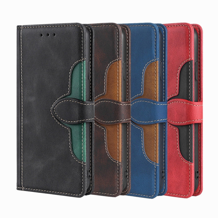 Estuche para teléfono de cuero con hebilla magnética y sensación de piel, For Motorola Moto E13 4G, For OPPO A17k, For OPPO Reno8 T 4G, For Xiaomi Poco X5 Pro / Redmi Note 12 Pro Speed, For Honor X9a 5G