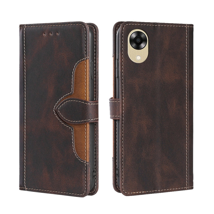 Estuche para teléfono de cuero con hebilla magnética y sensación de piel, For Motorola Moto E13 4G, For OPPO A17k, For OPPO Reno8 T 4G, For Xiaomi Poco X5 Pro / Redmi Note 12 Pro Speed, For Honor X9a 5G