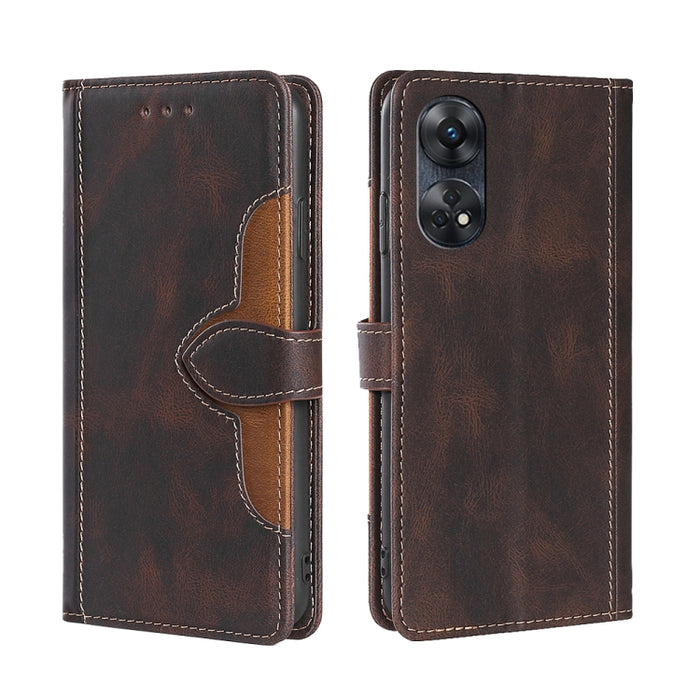 Estuche para teléfono de cuero con hebilla magnética y sensación de piel, For Motorola Moto E13 4G, For OPPO A17k, For OPPO Reno8 T 4G, For Xiaomi Poco X5 Pro / Redmi Note 12 Pro Speed, For Honor X9a 5G