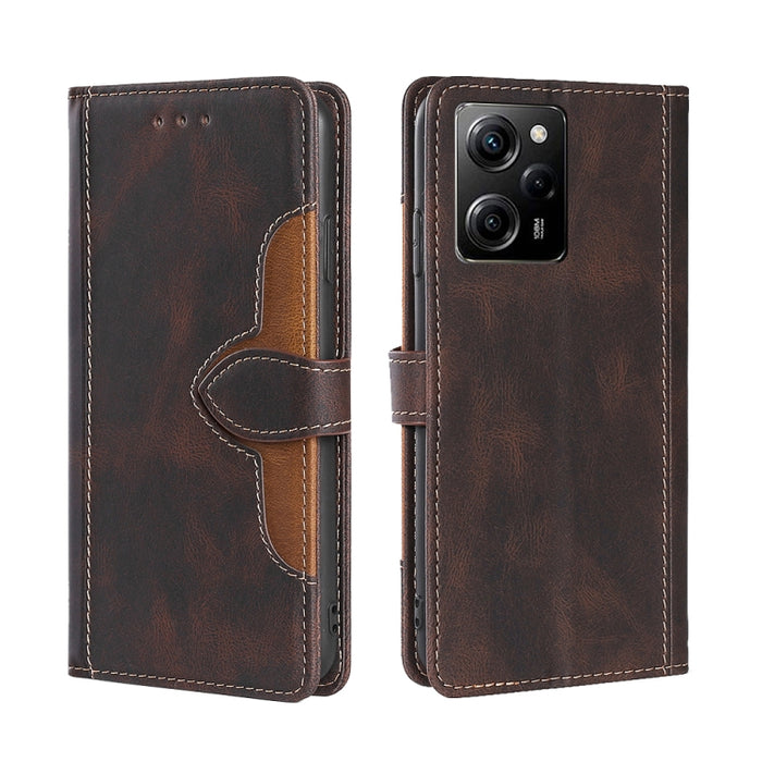 Estuche para teléfono de cuero con hebilla magnética y sensación de piel, For Motorola Moto E13 4G, For OPPO A17k, For OPPO Reno8 T 4G, For Xiaomi Poco X5 Pro / Redmi Note 12 Pro Speed, For Honor X9a 5G