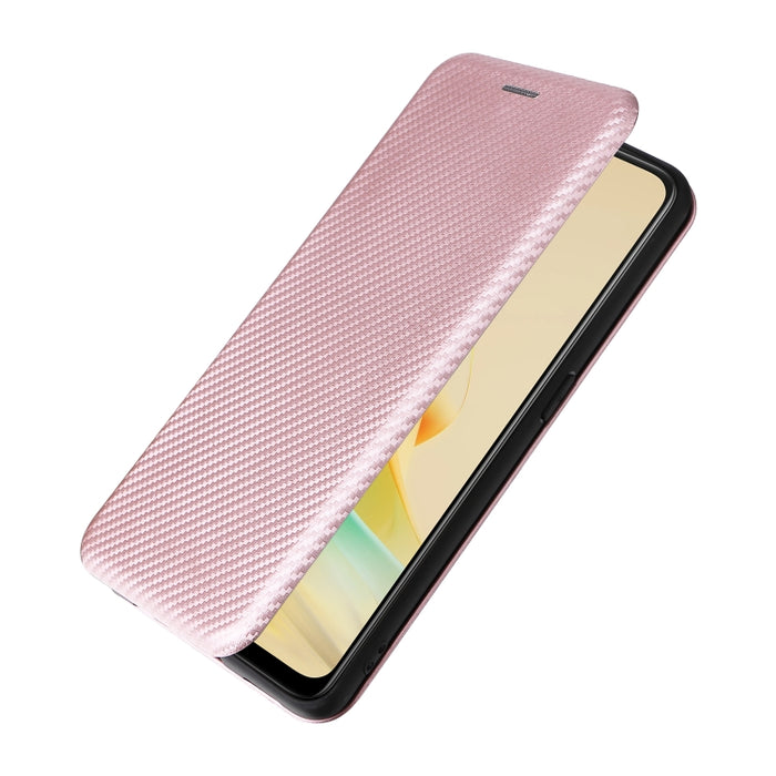 Estuche para teléfono de cuero con textura de fibra de carbono, For OPPO Reno8 T 4G, For Motorola Moto E13 4G, For Motorola Moto G73 5G, For Xiaomi Redmi 12C