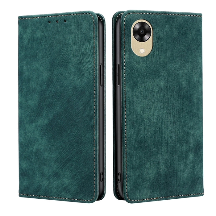 Estuche para teléfono de cuero magnético con cepillo antirrobo RFID, For Motorola Moto E13 4G, For OPPO A17k, For OPPO Reno8 T 4G, For Xiaomi Poco X5 Pro / Redmi Note 12 Pro Speed, For Honor X9a 5G