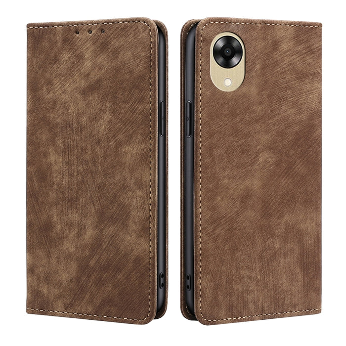 Estuche para teléfono de cuero magnético con cepillo antirrobo RFID, For Motorola Moto E13 4G, For OPPO A17k, For OPPO Reno8 T 4G, For Xiaomi Poco X5 Pro / Redmi Note 12 Pro Speed, For Honor X9a 5G