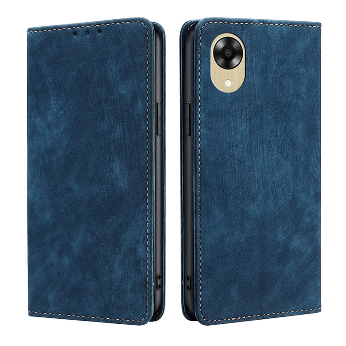 Estuche para teléfono de cuero magnético con cepillo antirrobo RFID, For Motorola Moto E13 4G, For OPPO A17k, For OPPO Reno8 T 4G, For Xiaomi Poco X5 Pro / Redmi Note 12 Pro Speed, For Honor X9a 5G
