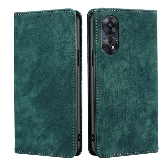 Estuche para teléfono de cuero magnético con cepillo antirrobo RFID, For Motorola Moto E13 4G, For OPPO A17k, For OPPO Reno8 T 4G, For Xiaomi Poco X5 Pro / Redmi Note 12 Pro Speed, For Honor X9a 5G