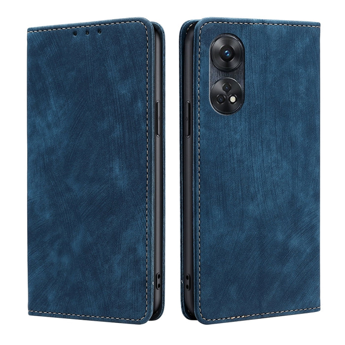 Estuche para teléfono de cuero magnético con cepillo antirrobo RFID, For Motorola Moto E13 4G, For OPPO A17k, For OPPO Reno8 T 4G, For Xiaomi Poco X5 Pro / Redmi Note 12 Pro Speed, For Honor X9a 5G