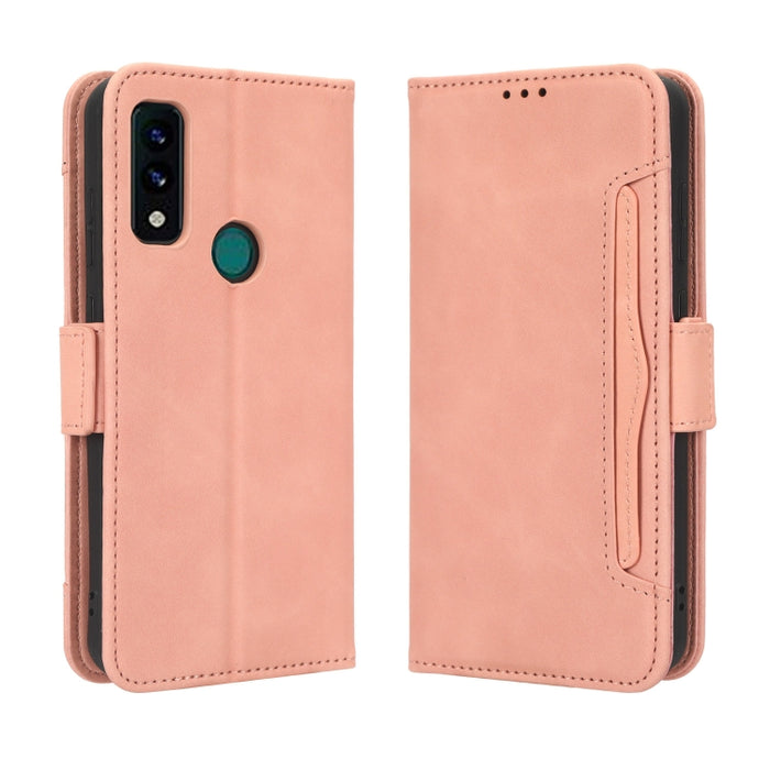 Funda de piel para teléfono con textura de piel de becerro y ranuras para tarjetas, For AT&T Maestro 3 U626AA, For AT&T Motivate Max U668AA, For BLU Bold N2, For AT&T Calypso 3 U328AA, For Motorola Moto E13 4G, For Motorola Moto X40 Pro                ...