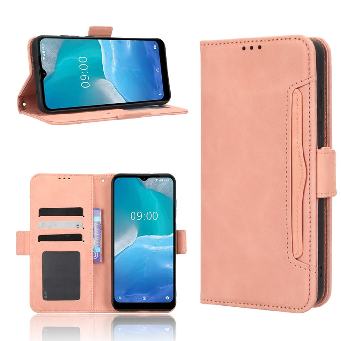 Funda de piel para teléfono con textura de piel de becerro y ranuras para tarjetas, For AT&T Maestro 3 U626AA, For AT&T Motivate Max U668AA, For BLU Bold N2, For AT&T Calypso 3 U328AA, For Motorola Moto E13 4G, For Motorola Moto X40 Pro                ...