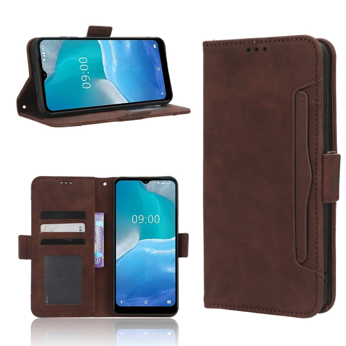 Funda de piel para teléfono con textura de piel de becerro y ranuras para tarjetas, For AT&T Maestro 3 U626AA, For AT&T Motivate Max U668AA, For BLU Bold N2, For AT&T Calypso 3 U328AA, For Motorola Moto E13 4G, For Motorola Moto X40 Pro                ...