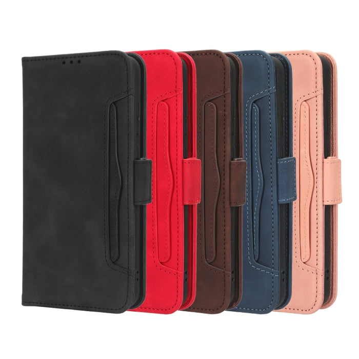 Funda de piel para teléfono con textura de piel de becerro y ranuras para tarjetas, For AT&T Maestro 3 U626AA, For AT&T Motivate Max U668AA, For BLU Bold N2, For AT&T Calypso 3 U328AA, For Motorola Moto E13 4G, For Motorola Moto X40 Pro                ...