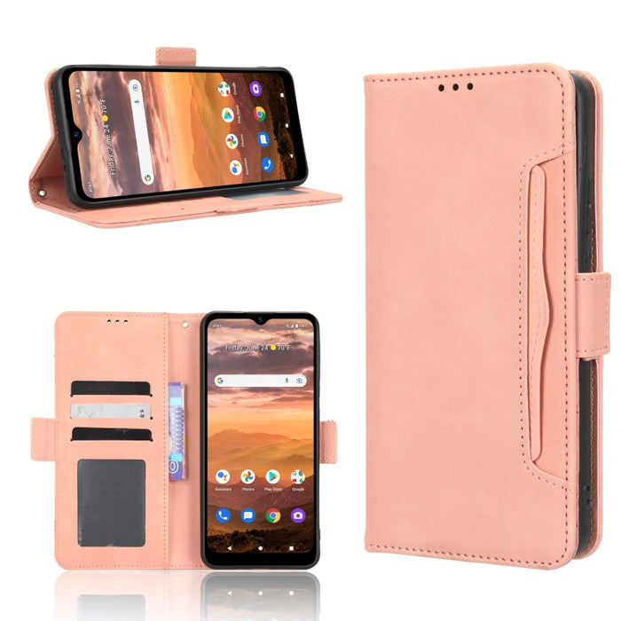 Funda de piel para teléfono con textura de piel de becerro y ranuras para tarjetas, For AT&T Maestro 3 U626AA, For AT&T Motivate Max U668AA, For BLU Bold N2, For AT&T Calypso 3 U328AA, For Motorola Moto E13 4G, For Motorola Moto X40 Pro                ...
