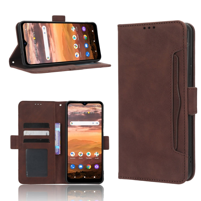 Funda de piel para teléfono con textura de piel de becerro y ranuras para tarjetas, For AT&T Maestro 3 U626AA, For AT&T Motivate Max U668AA, For BLU Bold N2, For AT&T Calypso 3 U328AA, For Motorola Moto E13 4G, For Motorola Moto X40 Pro                ...