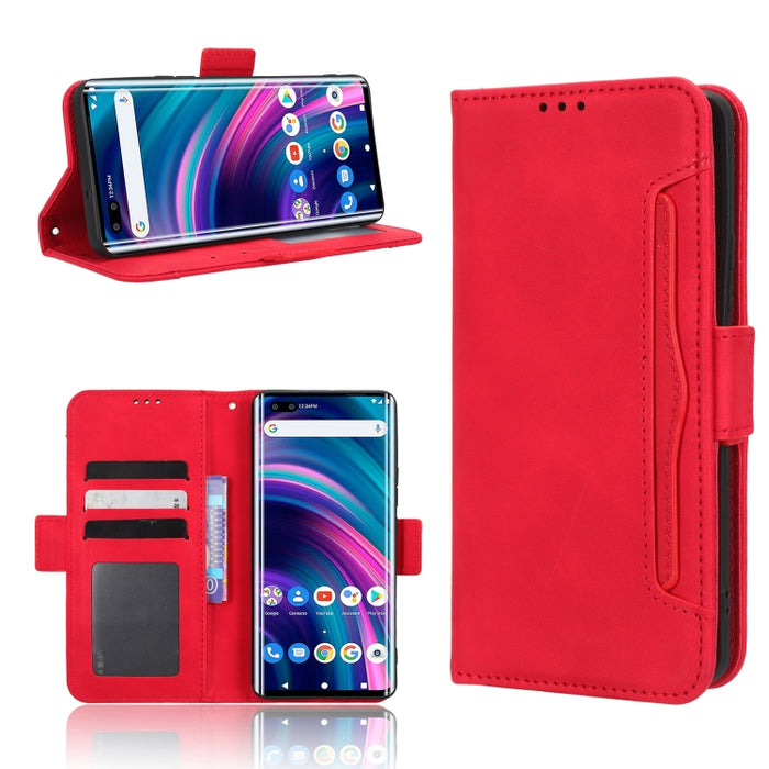 Funda de piel para teléfono con textura de piel de becerro y ranuras para tarjetas, For AT&T Maestro 3 U626AA, For AT&T Motivate Max U668AA, For BLU Bold N2, For AT&T Calypso 3 U328AA, For Motorola Moto E13 4G, For Motorola Moto X40 Pro                ...