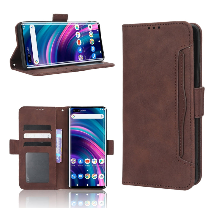 Funda de piel para teléfono con textura de piel de becerro y ranuras para tarjetas, For AT&T Maestro 3 U626AA, For AT&T Motivate Max U668AA, For BLU Bold N2, For AT&T Calypso 3 U328AA, For Motorola Moto E13 4G, For Motorola Moto X40 Pro                ...