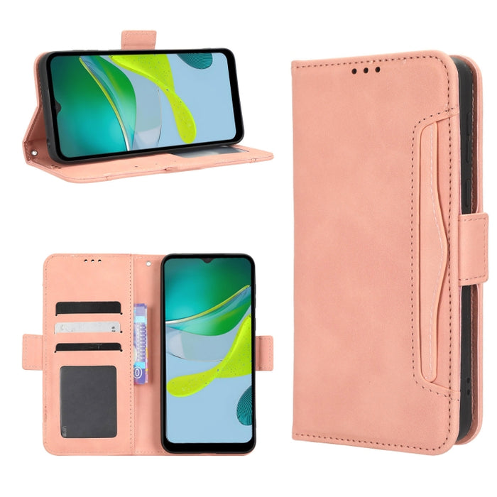 Funda de piel para teléfono con textura de piel de becerro y ranuras para tarjetas, For AT&T Maestro 3 U626AA, For AT&T Motivate Max U668AA, For BLU Bold N2, For AT&T Calypso 3 U328AA, For Motorola Moto E13 4G, For Motorola Moto X40 Pro                ...