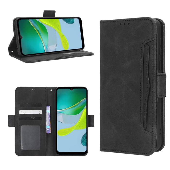 Funda de piel para teléfono con textura de piel de becerro y ranuras para tarjetas, For AT&T Maestro 3 U626AA, For AT&T Motivate Max U668AA, For BLU Bold N2, For AT&T Calypso 3 U328AA, For Motorola Moto E13 4G, For Motorola Moto X40 Pro                ...