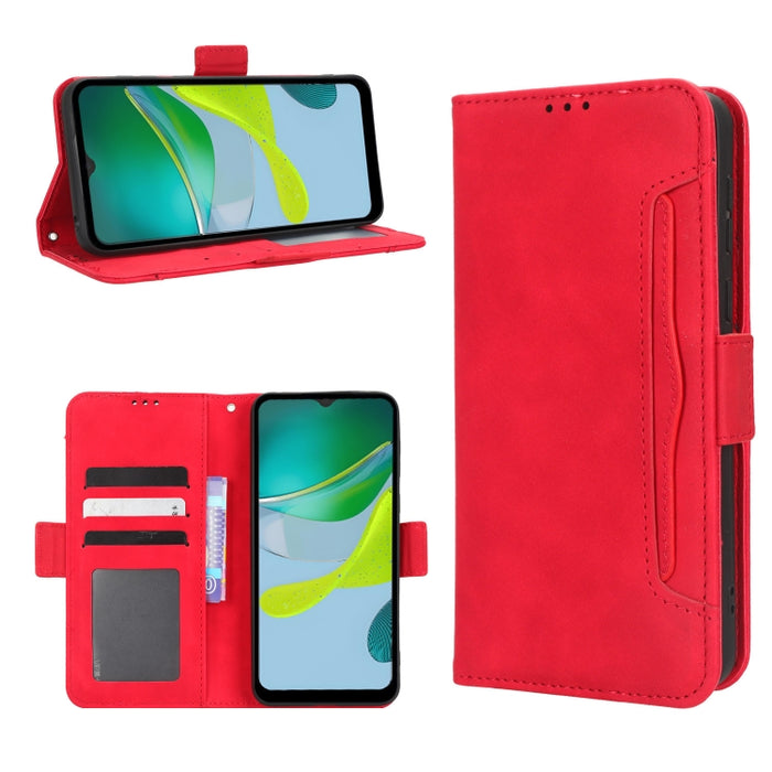 Funda de piel para teléfono con textura de piel de becerro y ranuras para tarjetas, For AT&T Maestro 3 U626AA, For AT&T Motivate Max U668AA, For BLU Bold N2, For AT&T Calypso 3 U328AA, For Motorola Moto E13 4G, For Motorola Moto X40 Pro                ...