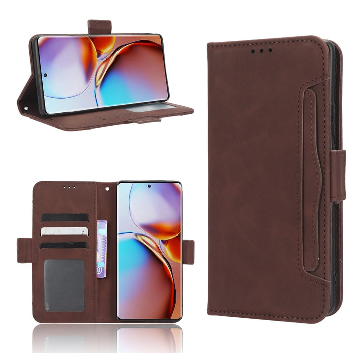 Funda de piel para teléfono con textura de piel de becerro y ranuras para tarjetas, For AT&T Maestro 3 U626AA, For AT&T Motivate Max U668AA, For BLU Bold N2, For AT&T Calypso 3 U328AA, For Motorola Moto E13 4G, For Motorola Moto X40 Pro                ...