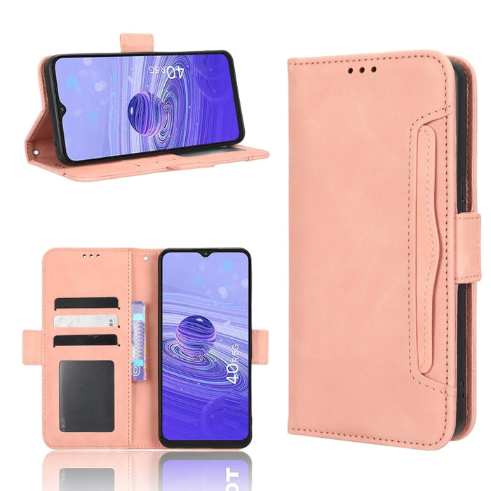 Funda de piel para teléfono con textura de piel de becerro y ranuras para tarjetas, For AT&T Maestro 3 U626AA, For AT&T Motivate Max U668AA, For BLU Bold N2, For AT&T Calypso 3 U328AA, For Motorola Moto E13 4G, For Motorola Moto X40 Pro                ...