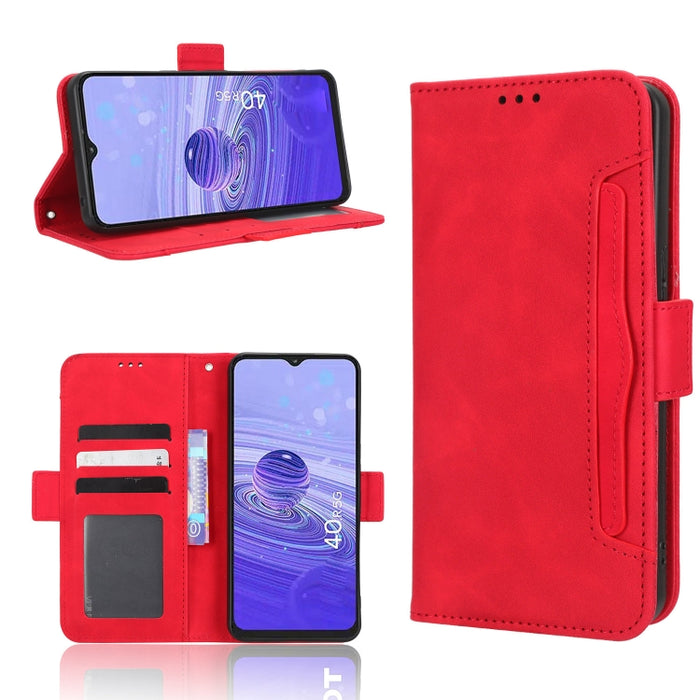 Funda de piel para teléfono con textura de piel de becerro y ranuras para tarjetas, For AT&T Maestro 3 U626AA, For AT&T Motivate Max U668AA, For BLU Bold N2, For AT&T Calypso 3 U328AA, For Motorola Moto E13 4G, For Motorola Moto X40 Pro                ...