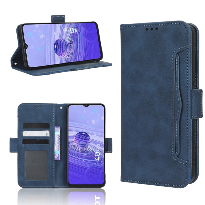 Funda de piel para teléfono con textura de piel de becerro y ranuras para tarjetas, For AT&T Maestro 3 U626AA, For AT&T Motivate Max U668AA, For BLU Bold N2, For AT&T Calypso 3 U328AA, For Motorola Moto E13 4G, For Motorola Moto X40 Pro                ...