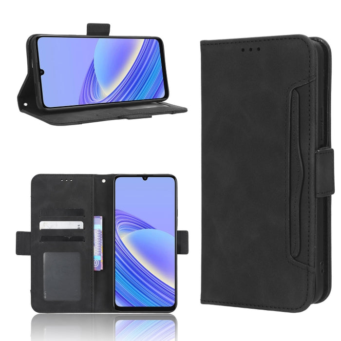 Funda de piel para teléfono con textura de piel de becerro y ranuras para tarjetas, For AT&T Maestro 3 U626AA, For AT&T Motivate Max U668AA, For BLU Bold N2, For AT&T Calypso 3 U328AA, For Motorola Moto E13 4G, For Motorola Moto X40 Pro                ...
