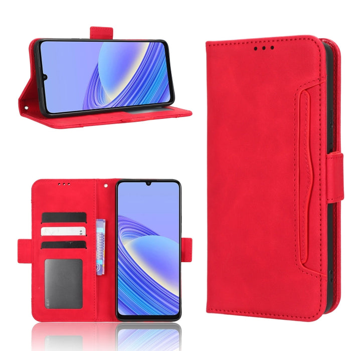 Funda de piel para teléfono con textura de piel de becerro y ranuras para tarjetas, For AT&T Maestro 3 U626AA, For AT&T Motivate Max U668AA, For BLU Bold N2, For AT&T Calypso 3 U328AA, For Motorola Moto E13 4G, For Motorola Moto X40 Pro                ...
